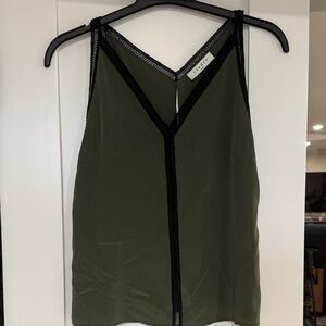 Sandro Olive Green Sleeveless Top